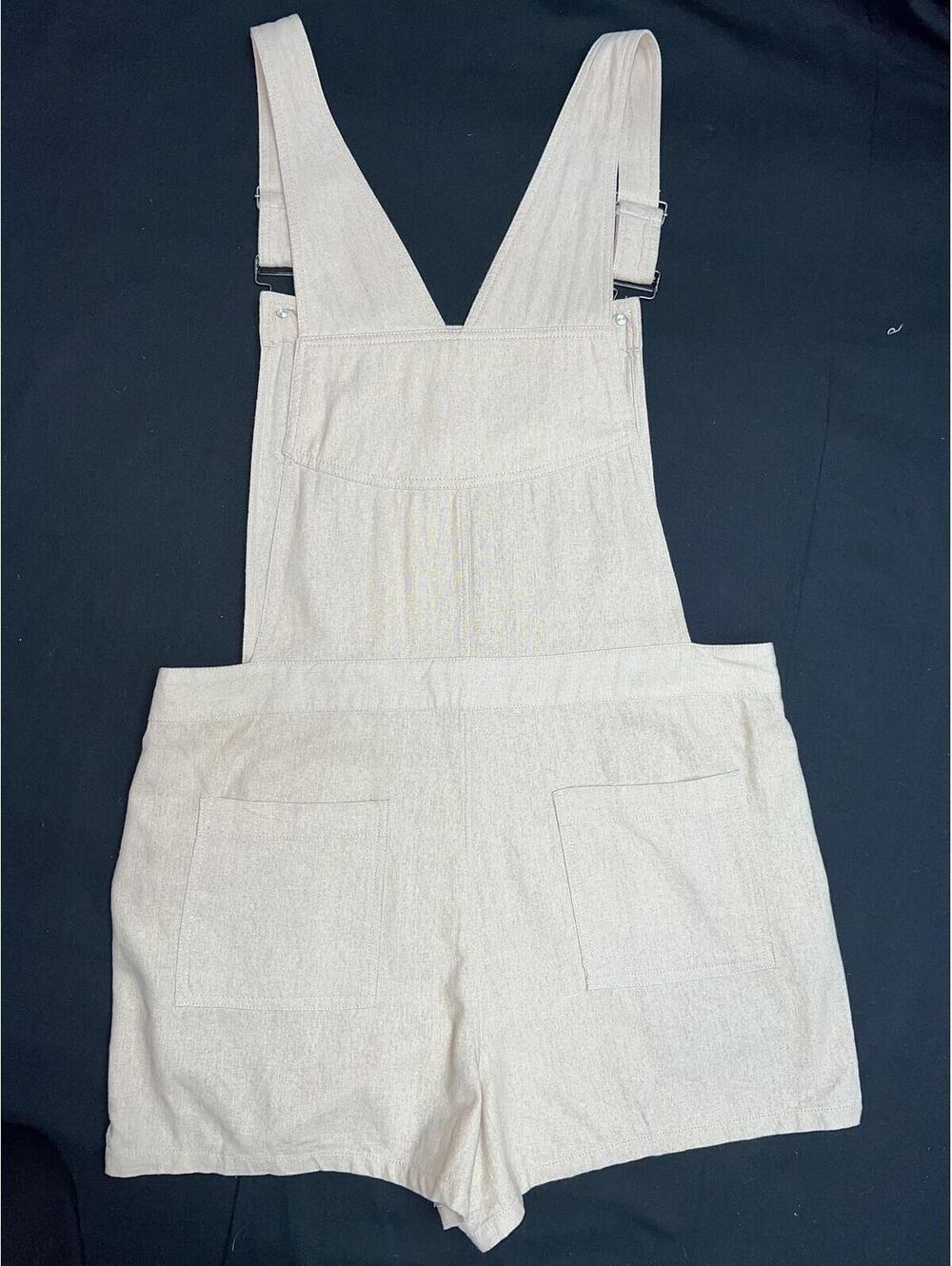 Linen Short Overall, Size L April Kiss - Picture 3 of 9